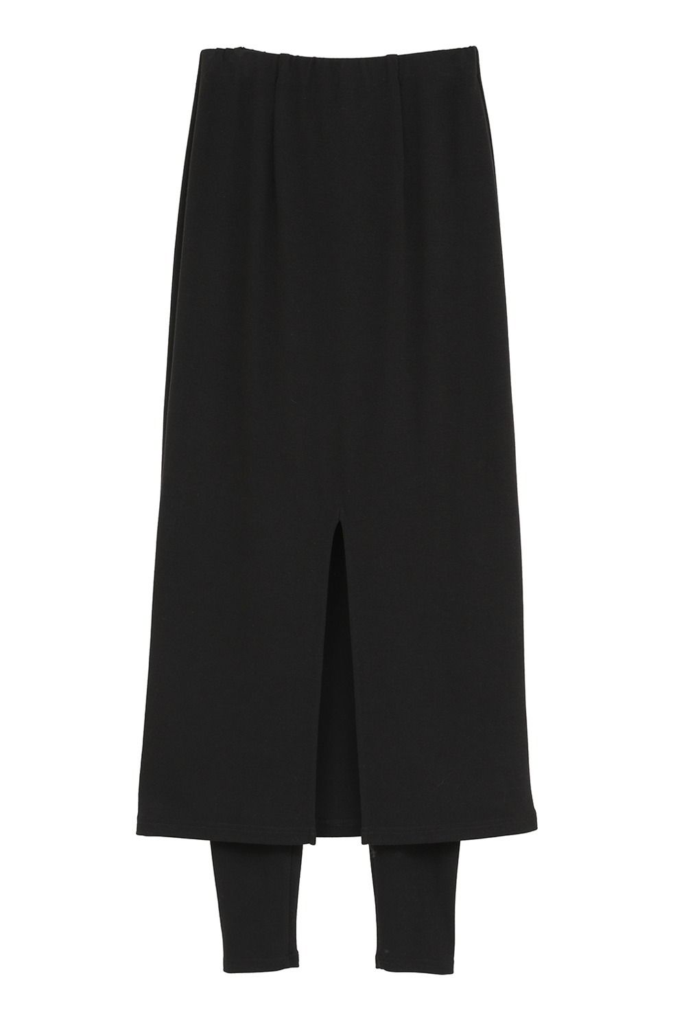 ストレートスカート + レギンスパンツ | SMOOTH TOUCH LEGGINGS SET TIGHT SKIRT (BLACK)