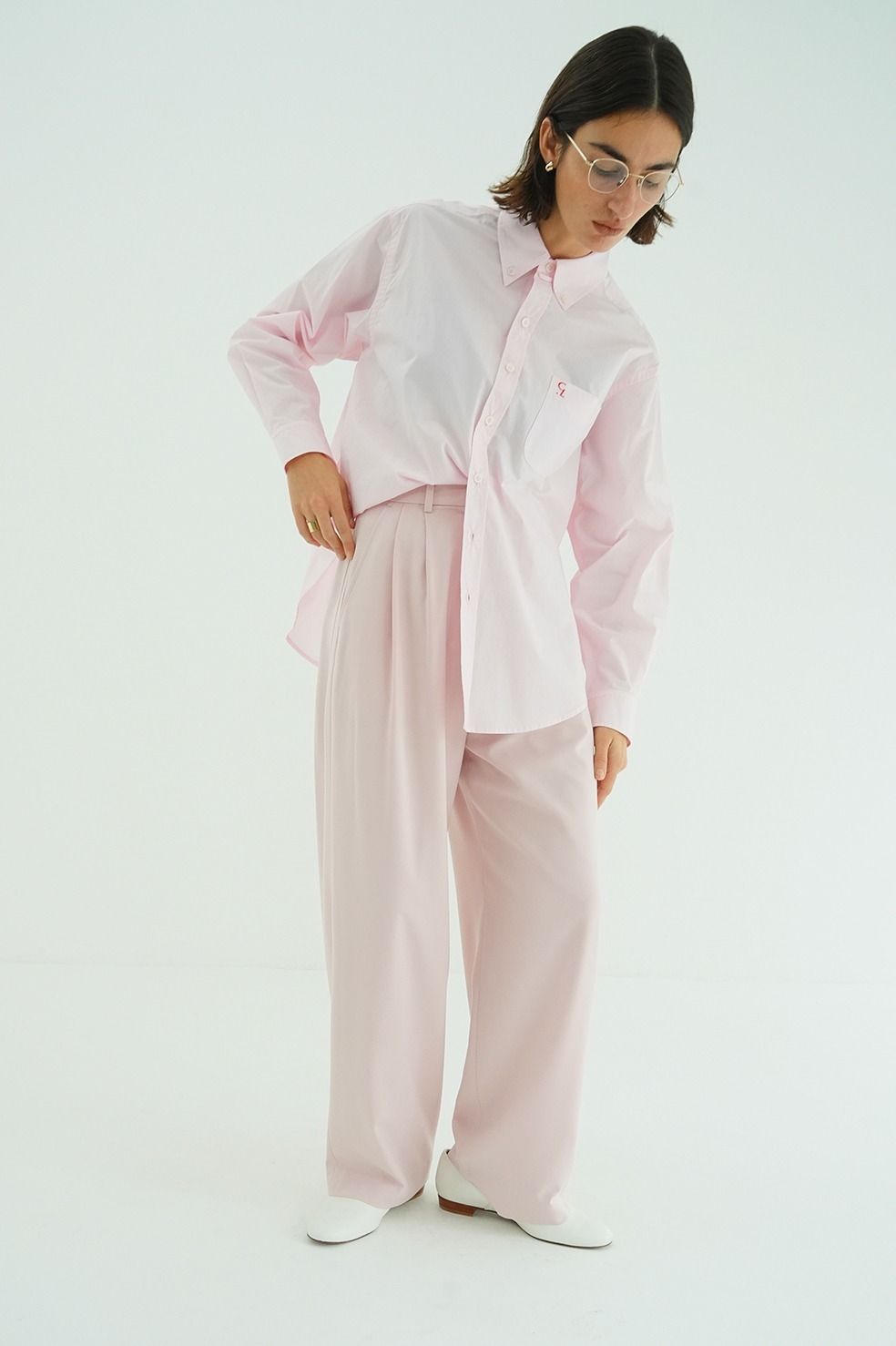 【26SS】 ベーシックタックパンツ -  BASIC TUCK PANTS (PINK)