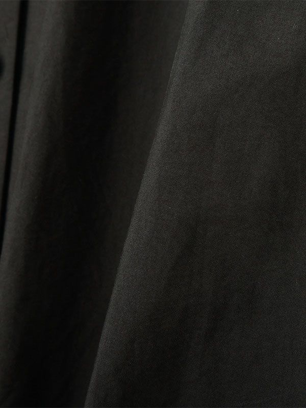 バルーンヘムデザインシャツ (BLACK)