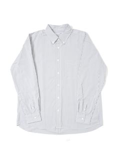T.M.Stripe B.D Shirt - GREY