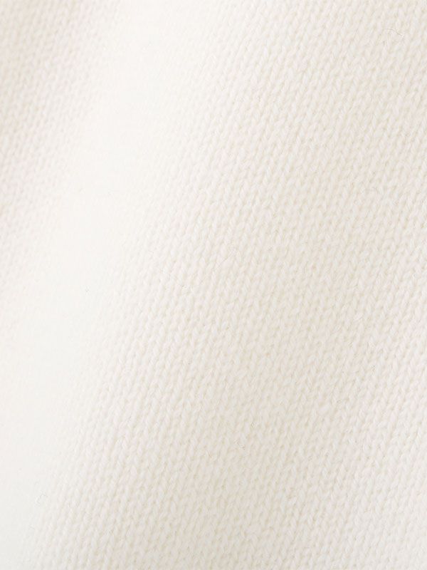ウールカシミヤスリーブレスニットプルオーバー (WHITE)