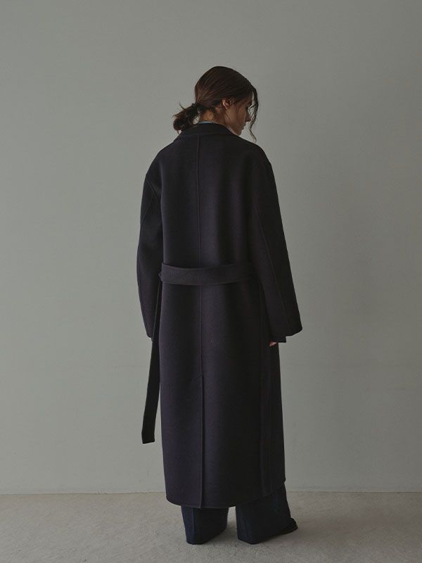 メルトンロングリバーコート (NAVY)