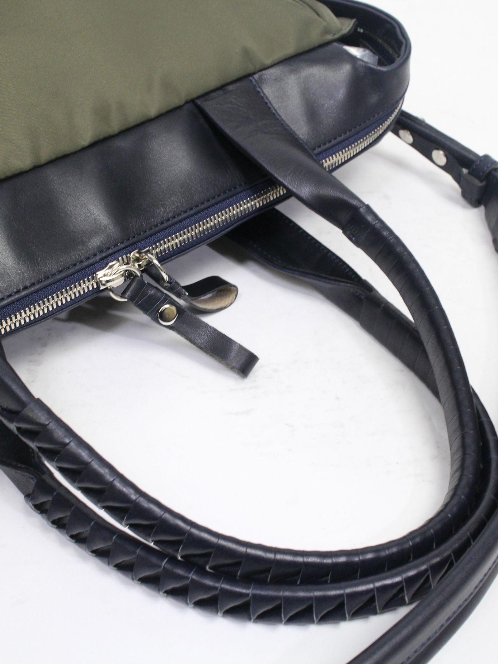 スライドトートバッグ - co21ssst010 R Nylon * glove leather