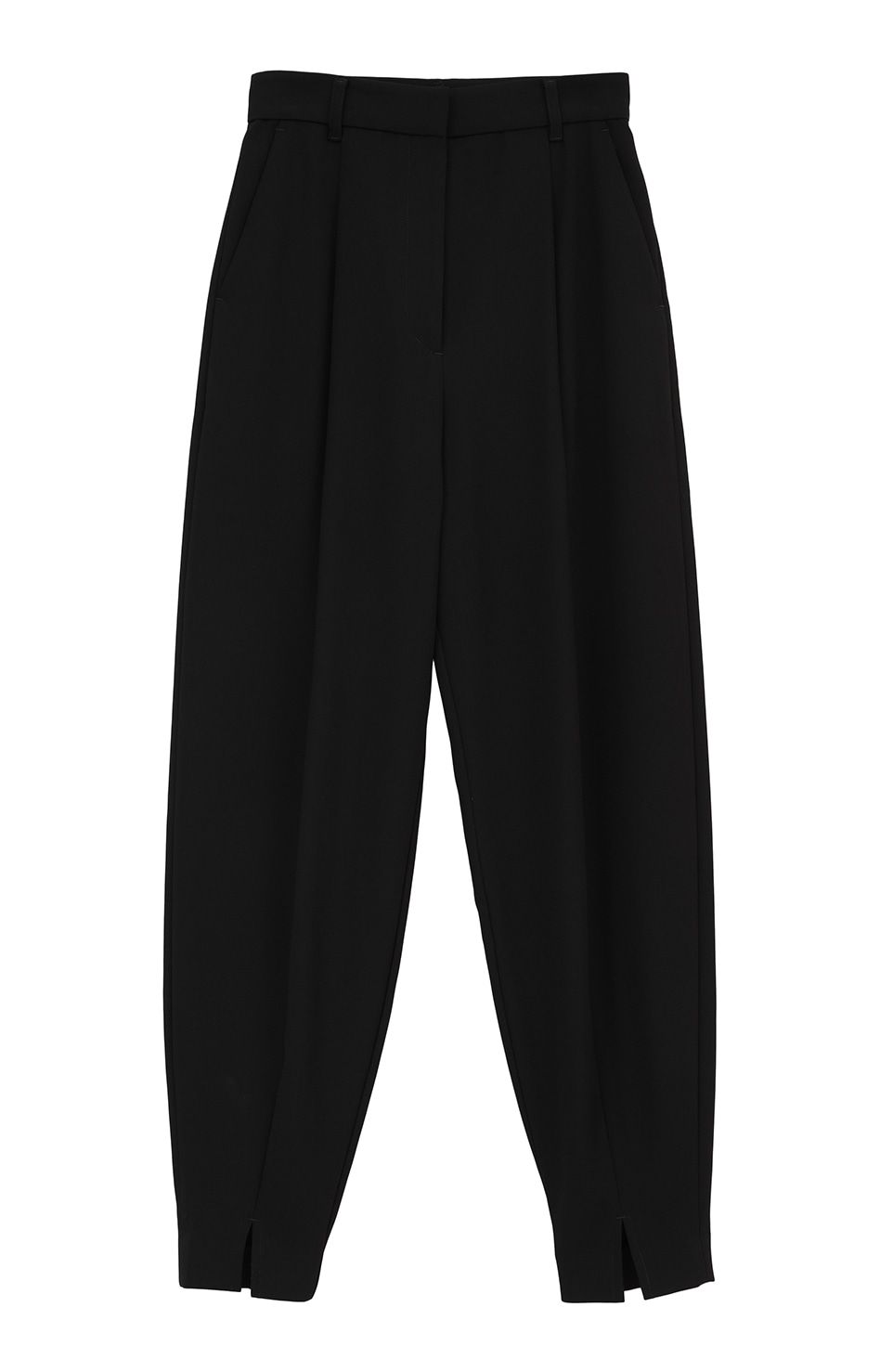 CLANE - スリット バルーン パンツ - ベージュ - SLIT HEM