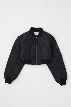 クロップドボンバージャケット | VQ AVIATOR JK (BLACK)