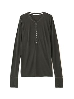 ウールフライスヘンリーネックプルオーバー（CHARCOAL）