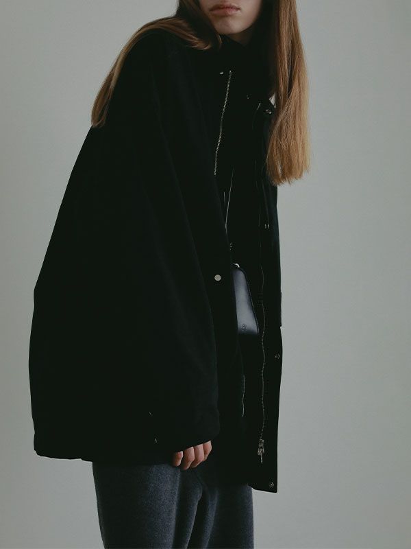 コンビネックワークブルゾン (BLACK)