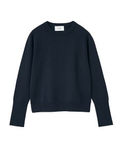 ベーシック コンパクト ニット トップス - BASIC COMPACT KNIT TOPS NAVY
