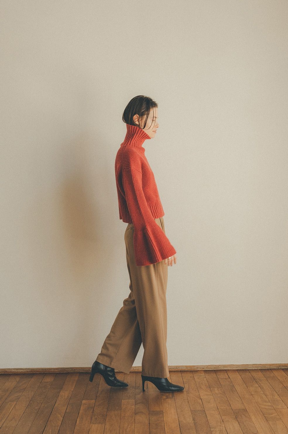 21AW ベーシックタックパンツ -  BASIC TUCK PANTS - BEIGE