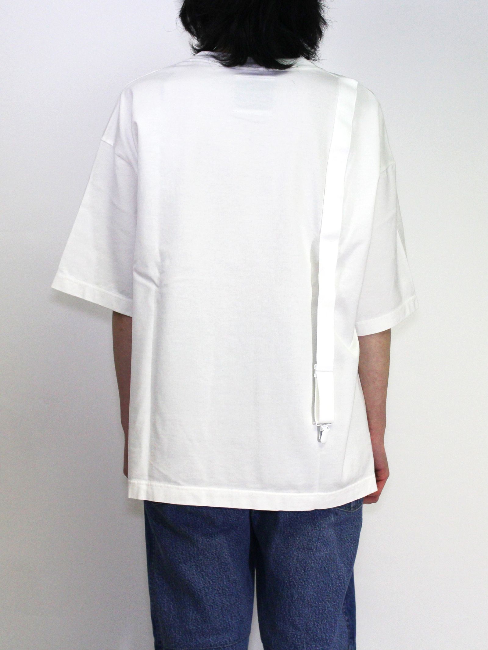 サスペンダーティーシャツ - suspendar T-shirt WHITE