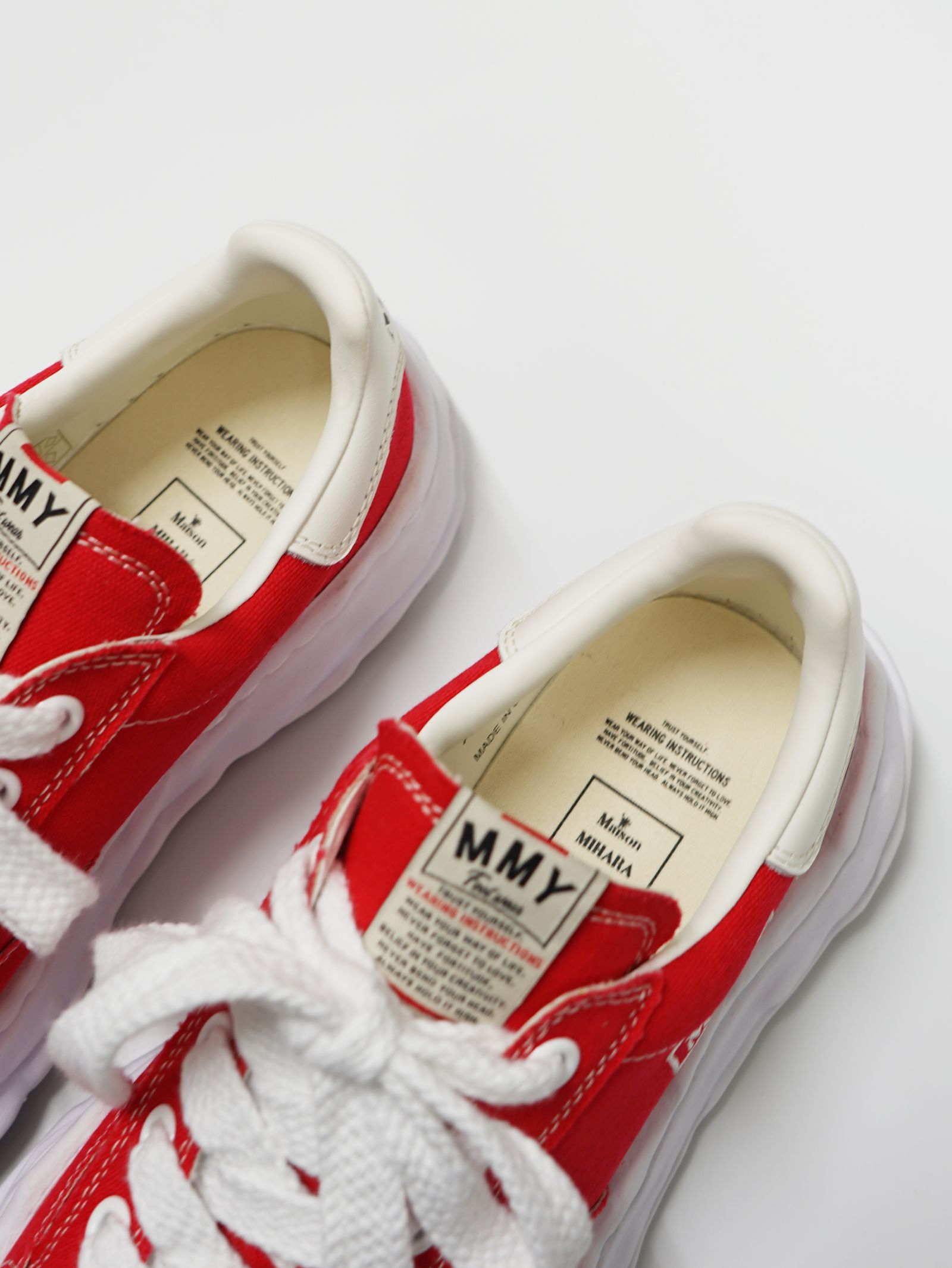 オリジナルソールスニーカー "BLAKEY / ブレイキー" RED -  OG Sole Canvas Low-top Sneaker -  A08FW735