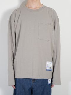 ポケットロングスリーブカットソー - POKET LS TEE - LT.GREY
