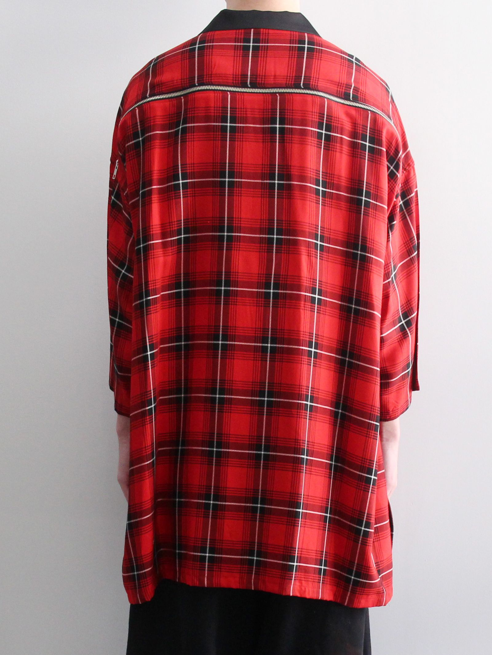 KIDILL - ハーフジップシャツ - HALF ZIP SHIRT RED | ADDICT WEB SHOP