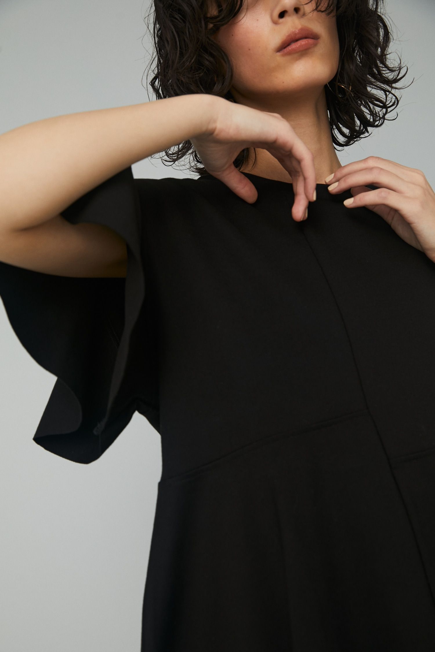 HeRIN.CYE - クロップド ポンチ トップス - Cropped ponte tops