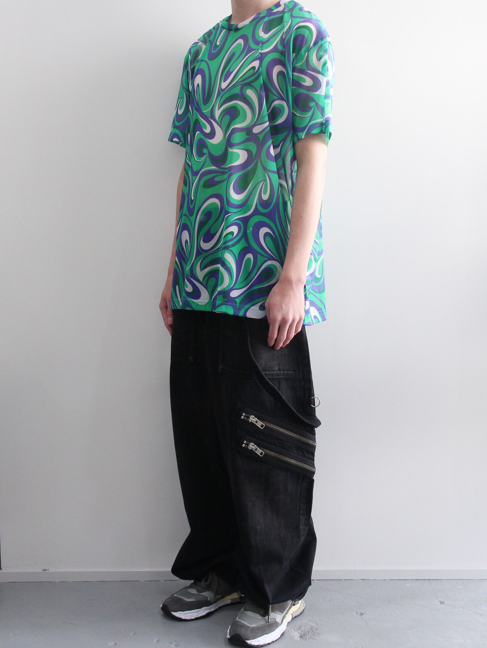 KIDILL - 総柄プリントTシャツ - SHORT SLEEVE POLY TEE - TEXTILE 