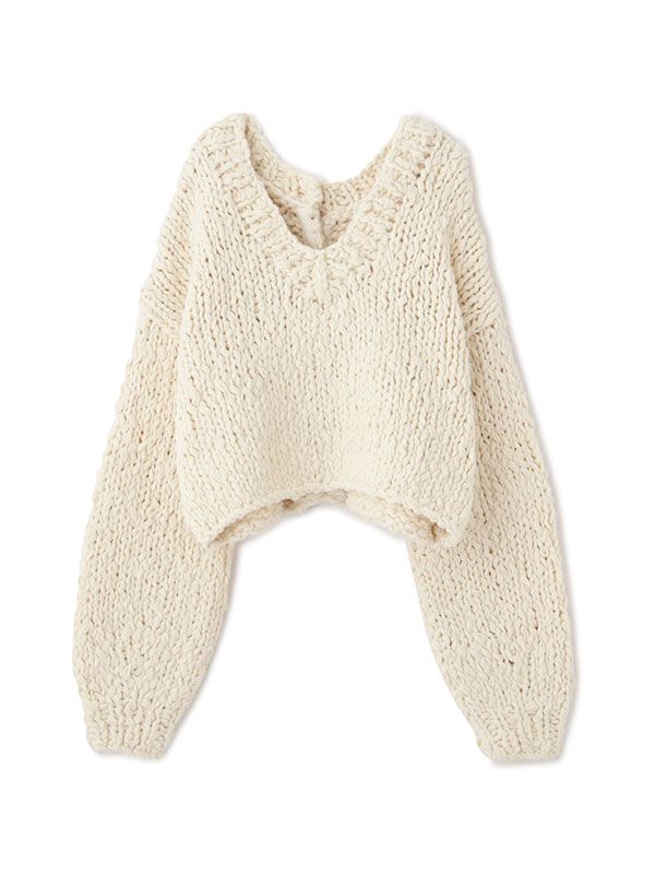 2wayハンドニットカーディガン |  OFF WHITE