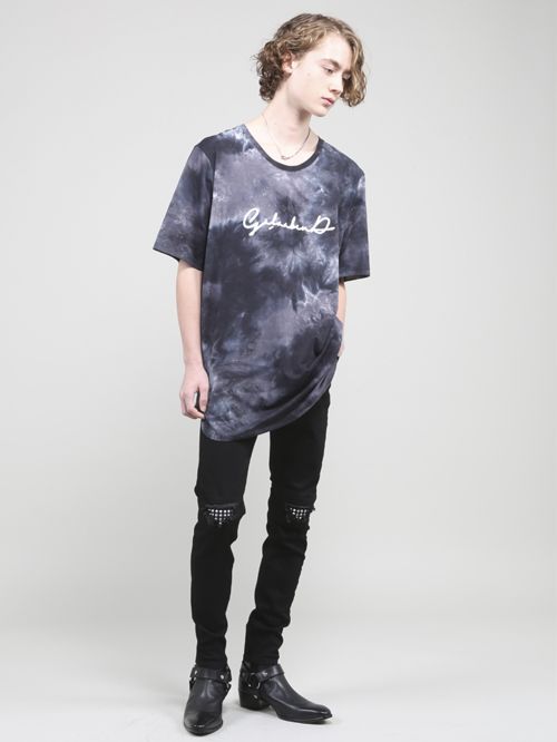 タイダイ天竺Tシャツ - Tie Dye T Shirt - BLACK MIX