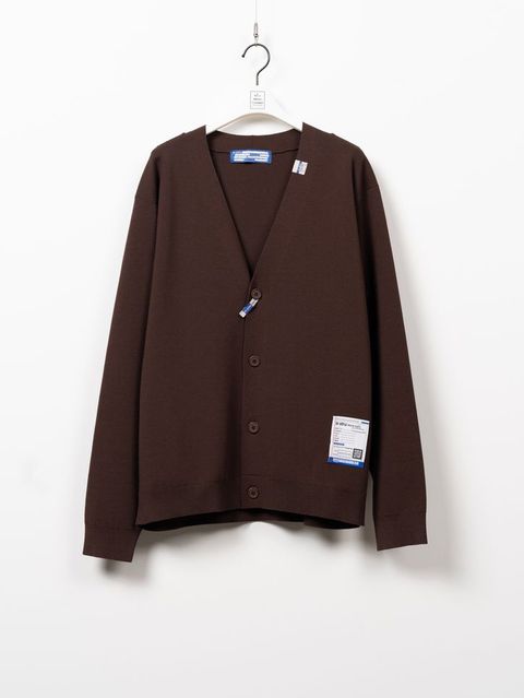 ミランリブカーディガン - MILAN RIB CARDIGAN （BROWN）