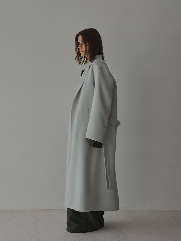 メルトンロングリバーコート (LIGHT BLUE)