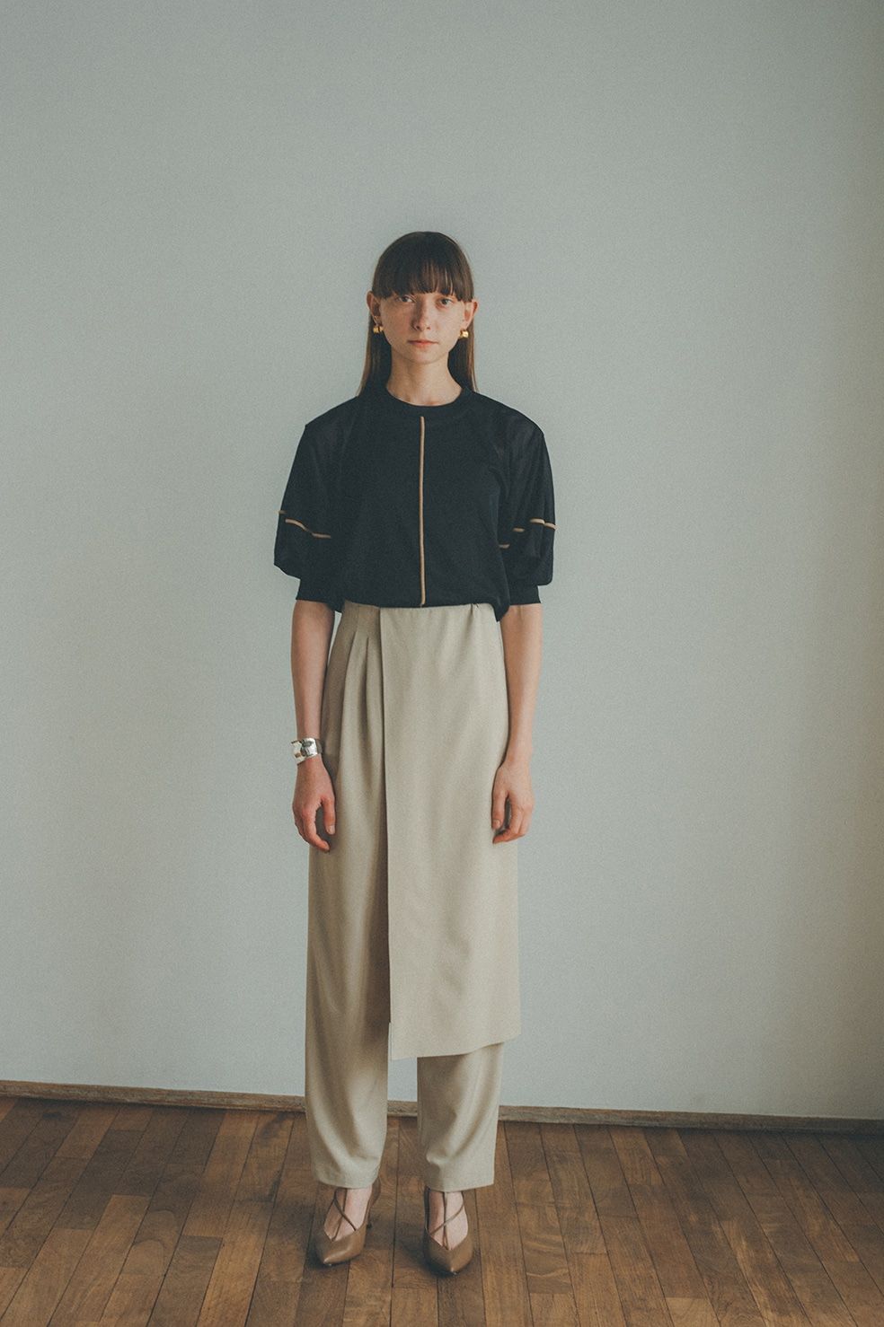 産直商品美品 WRAP SKIRT LAYER PANTS パンツ CLANE(2414 パンツ