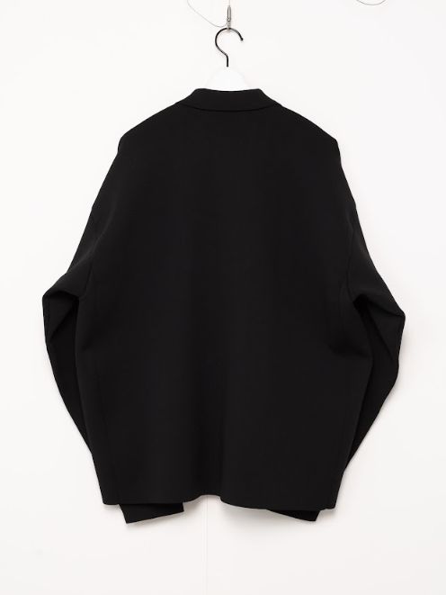 ミランリブニットジャケット - MILAN RIB JACKET (BLACK)