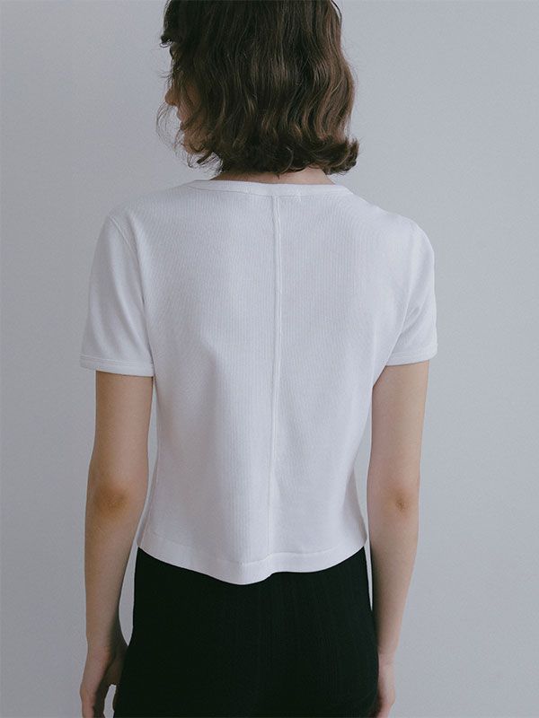 コンパクトフライスTee / カットソー  (WHITE)