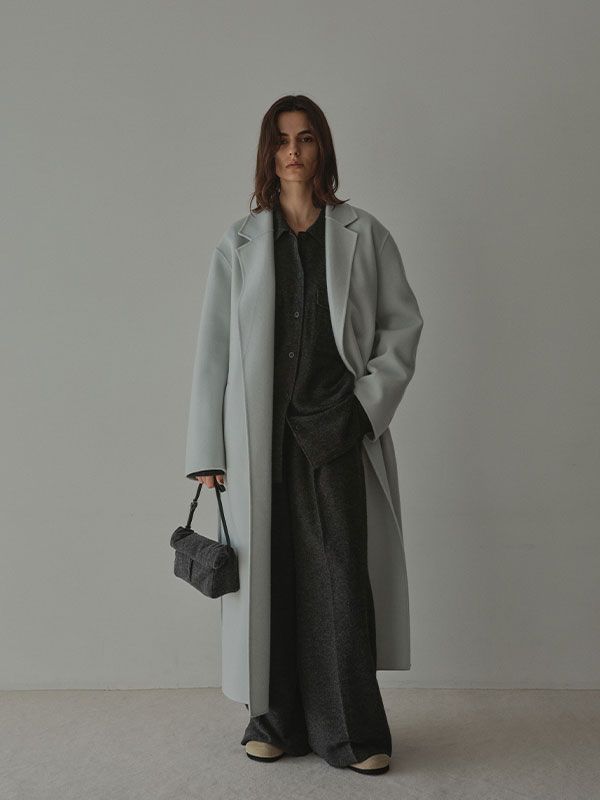 メルトンロングリバーコート (LIGHT BLUE)