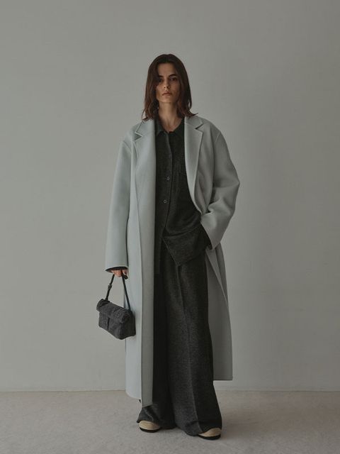 メルトンロングリバーコート (LIGHT BLUE)