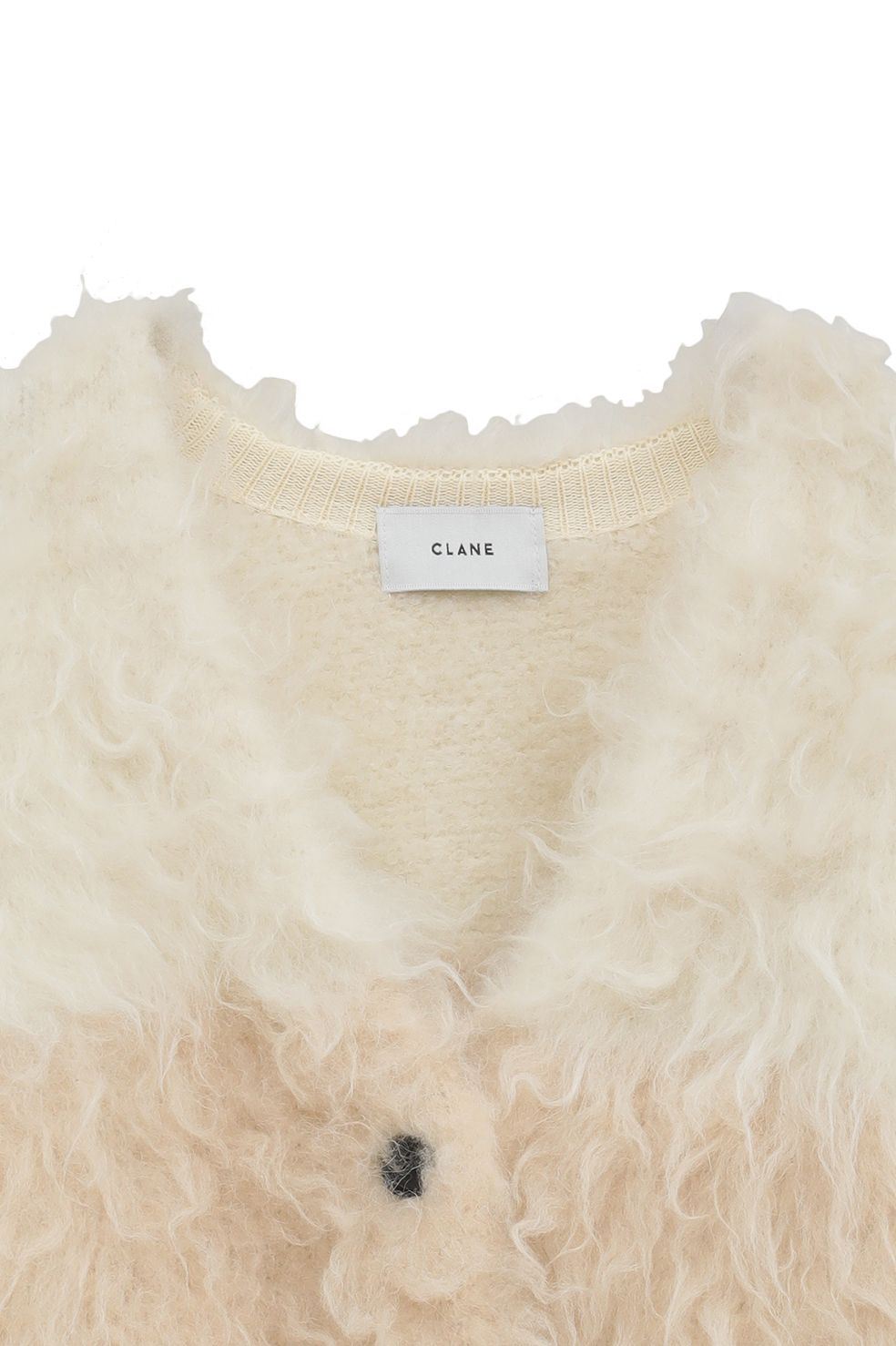 シャギーニットカーディガン - BI COLOR SHAGGY KNIT CARDIGAN - IVORY