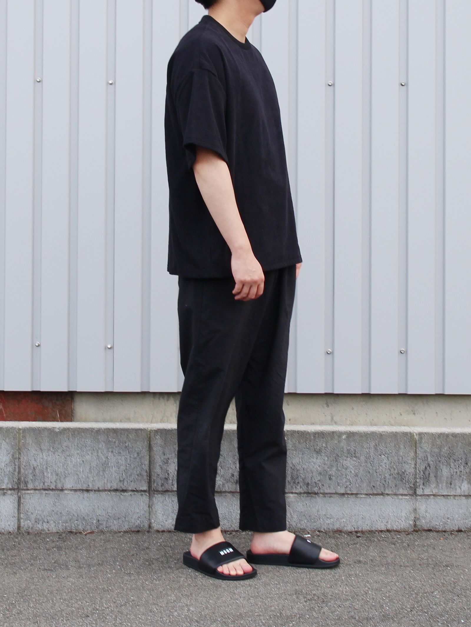 ルーズTシャツ - 1ミリパイル TF Lose T-Shirt (1mm Pile) - black