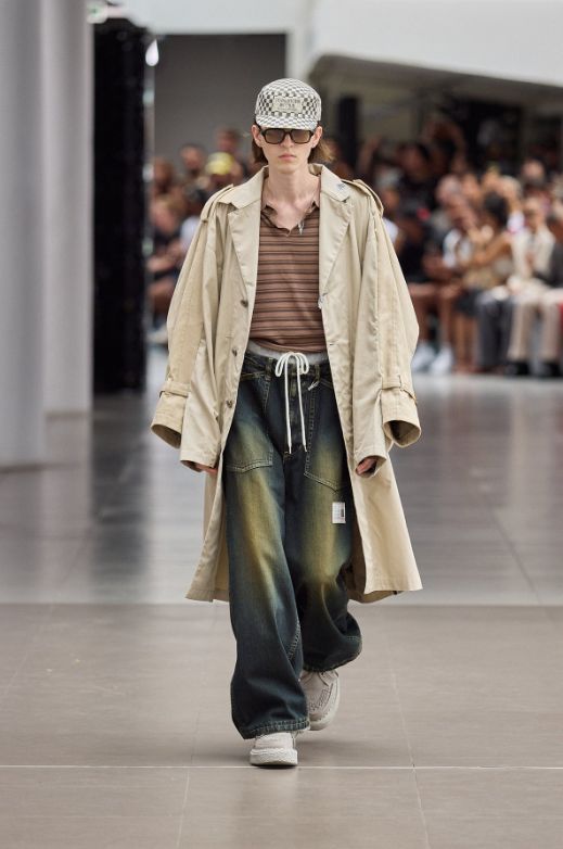 スウェットパンツ コンバインドデニムパンツ - Sweat Pants Combined Denim Pants (INDIGO)