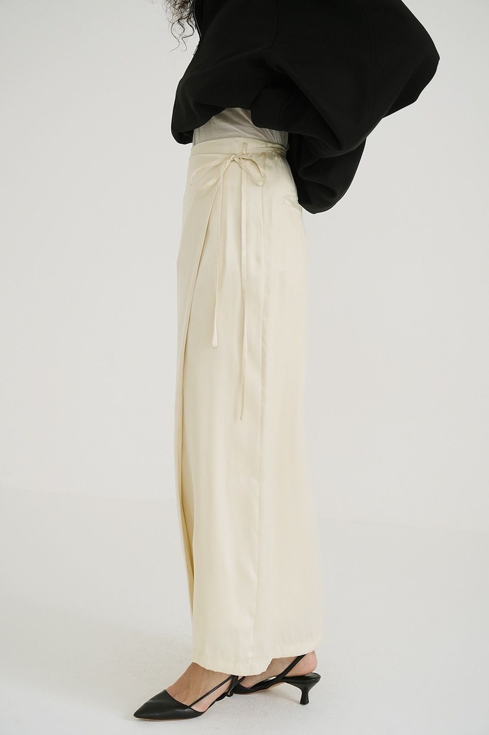 clane☆2WAY ADJUST WRAP SKIRT サイズ1 CLANE - ラップスカート - 2WAY ADJUST WRAP SKIRT - IVORY