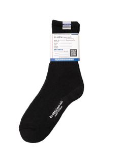 3足 パックソックス / 靴下 - 3-Pack Socks - BLACK × BLACK