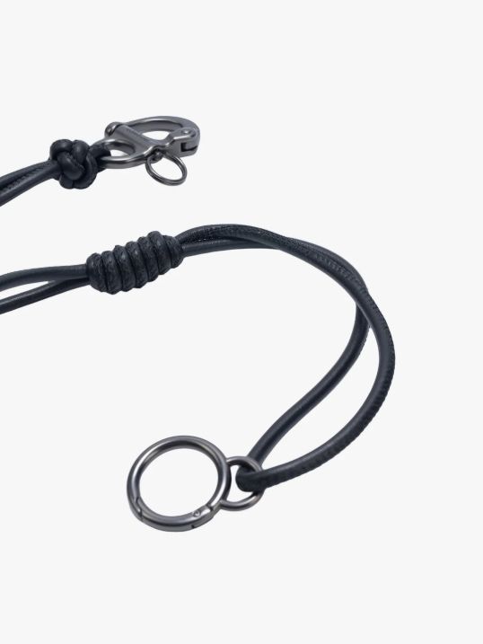 LETGO Cord Knotted Alias Black - レットゴー エイリアス レザーコード / キーホルダー