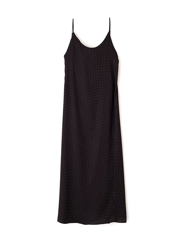 オリジナルドットキャミワンピース （BLACK)