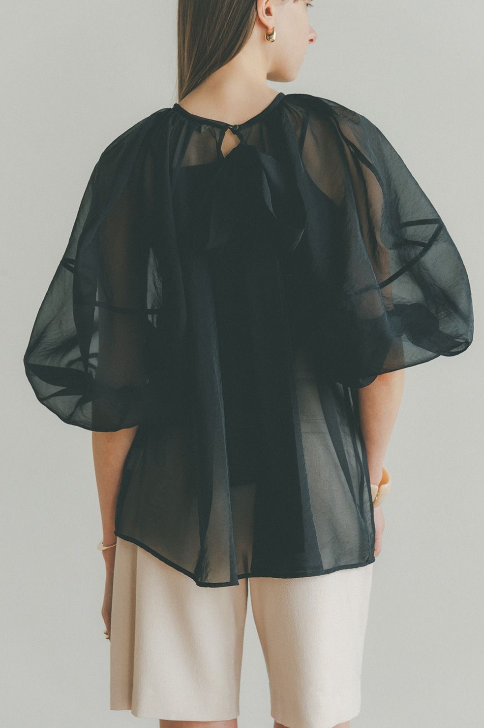 CLANE - バルーンシアーパフトップス - BALLOON SHEER PUFF TOPS 