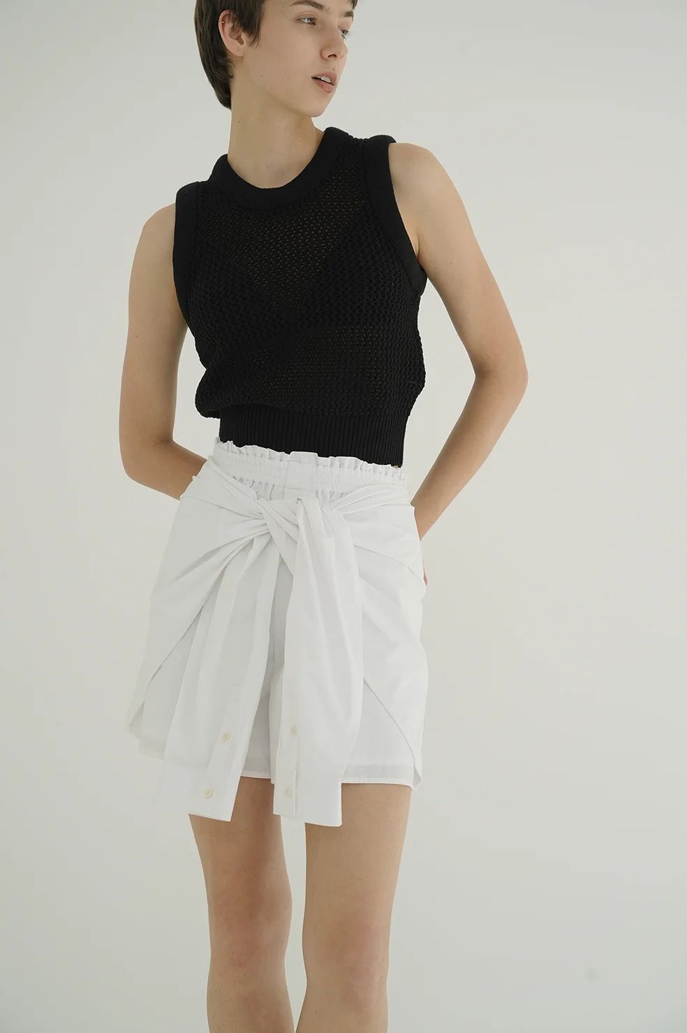 トップス CLANE 3D RIB MESH KNIT TOPS CLANE 3D RIB MESH KNIT TOPS（TOPS｜WOMENS｜CLANE OFFICIAL