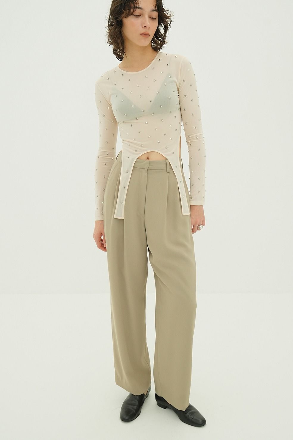 【26SS】 ベーシックタックパンツ -  BASIC TUCK PANTS (BEIGE)