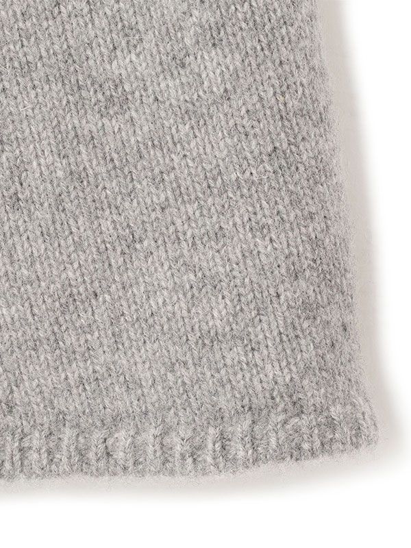レイヤードニットラップスカート  (GREY)