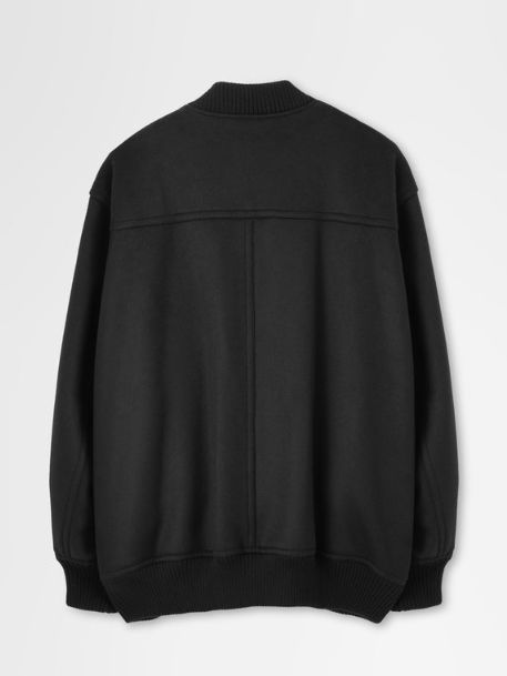ボンバージャケット | MA-1 BOMBER JACKET IN DOUBLE FACE BEAVER (BLACK)
