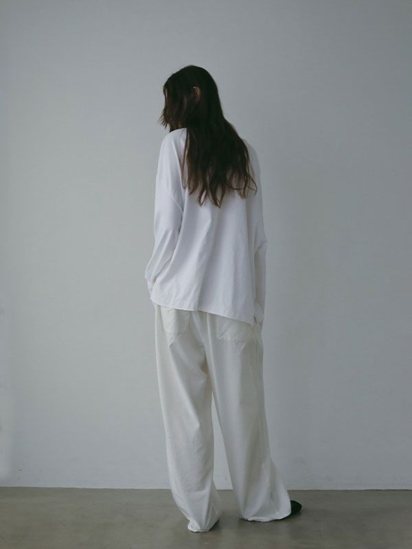 カットオフカフスロンTee (WHITE)