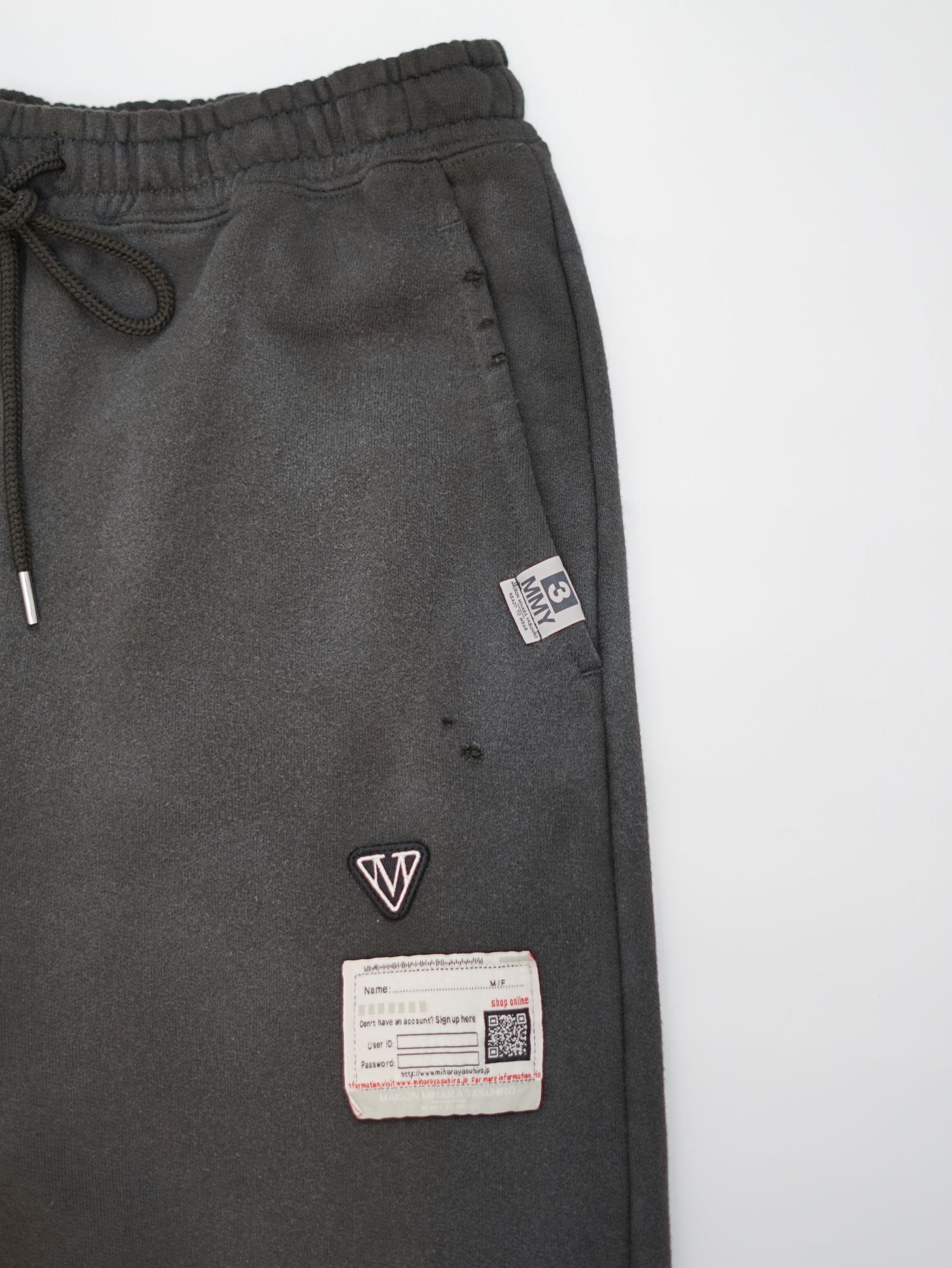 トラック パンツ レイヤード スウェット パンツ - Track Pants Layered Sweat Pants (BLACK)
