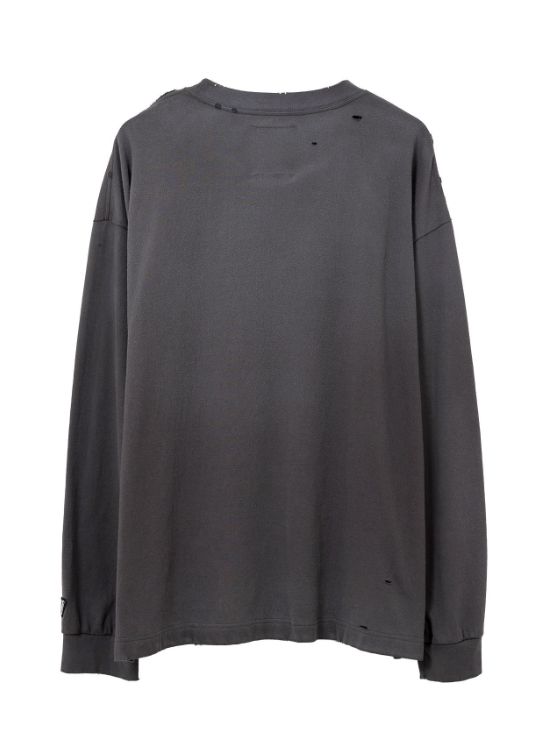 エンベリッシュディストレス カットソー - EMBELLISHDISTRESS LT  BLACK