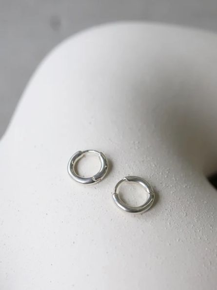 【両耳用】ボイドピアス SV シルバー シンプル デザイン ユニセックス アクセサリー