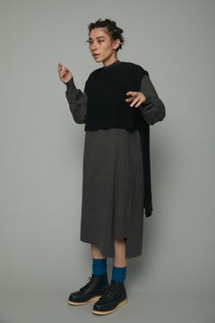 ベスト セット ワンピース  - Vest set op - GREY