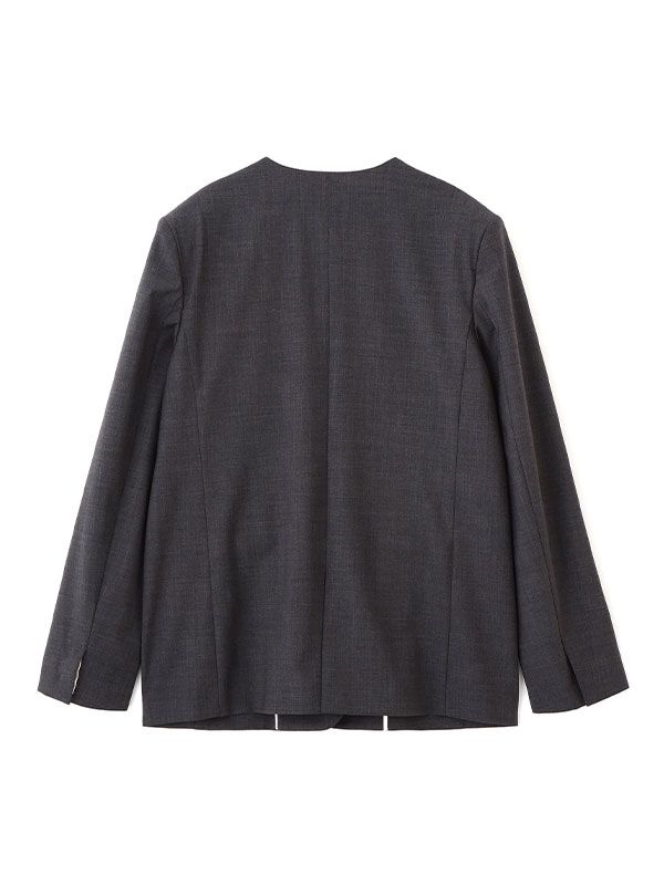 ノーカラースリークジャケット (GREY)