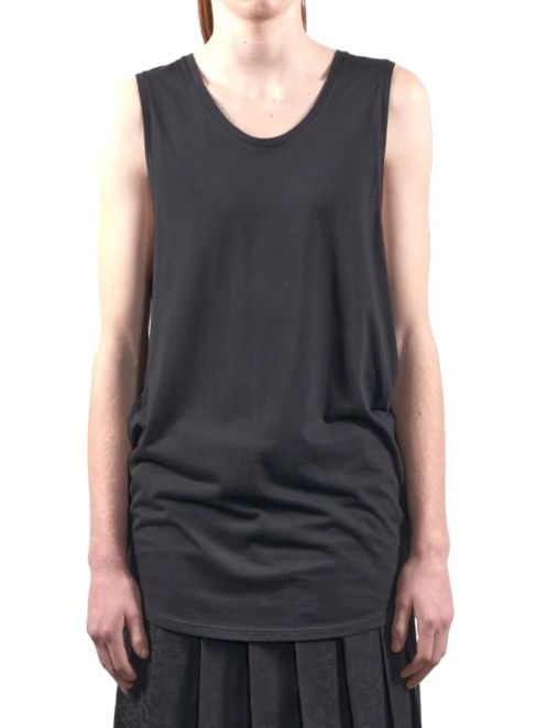 モダール ジャージー タンクトップ - Modal Jersey Tank Top BLACK