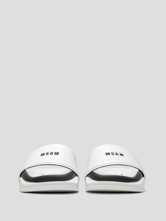 MSGM - MSGM スモールロゴ サンダル - LOGO POOL SLIDE - BLACK MSGM - MSGM スモールロゴ サンダル - LOGO POOL SLIDE - BLACK