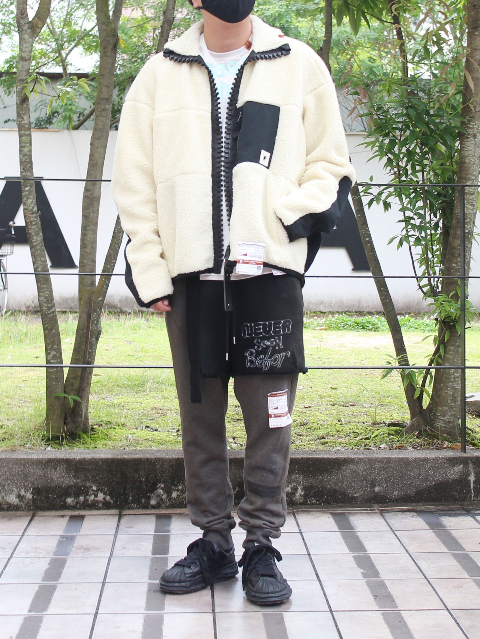 Maison MIHARA YASUHIRO - Wide Back Boa Blouson White - ボア ...