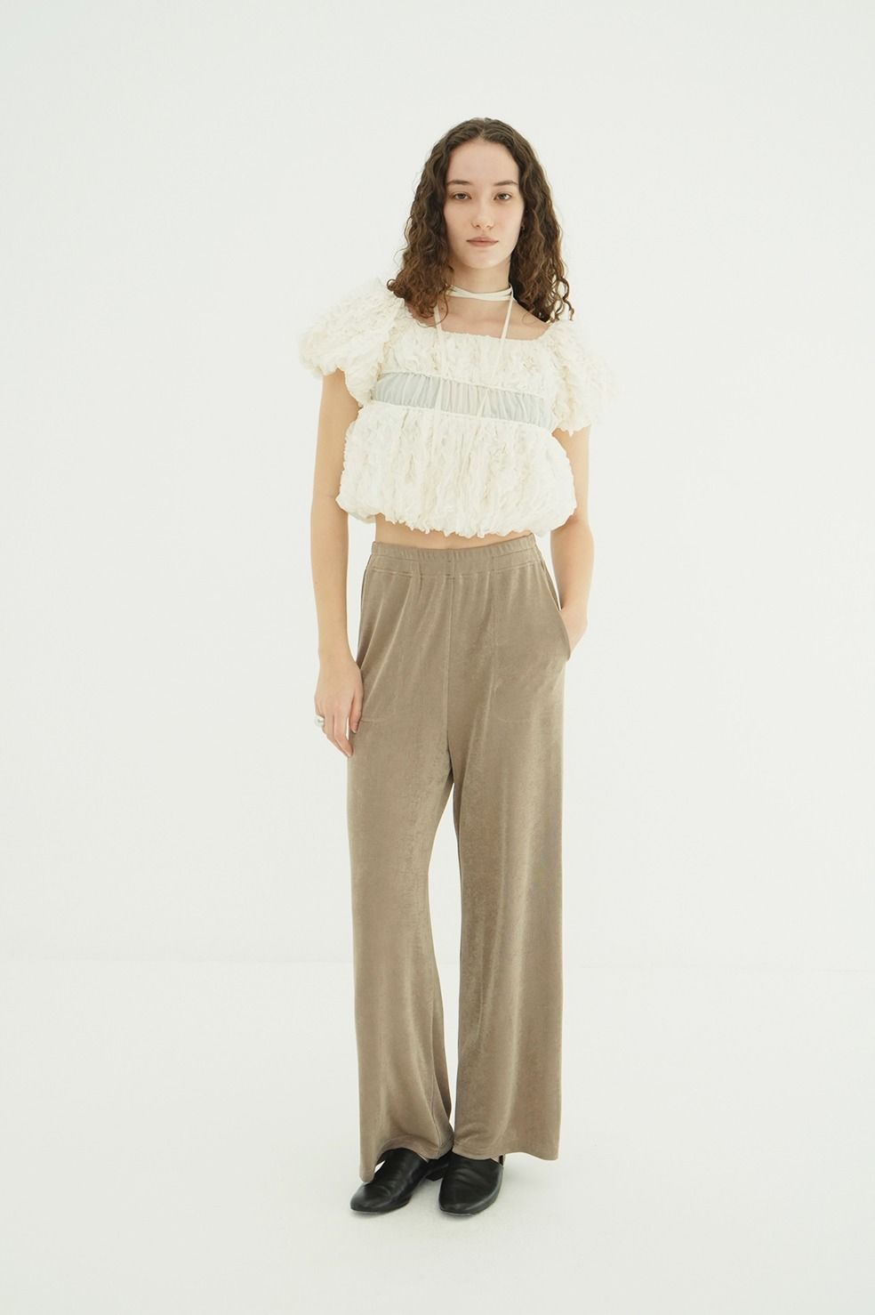 ジャージーパンツ - BRIGHT JERSEY PANTS (IVORY)